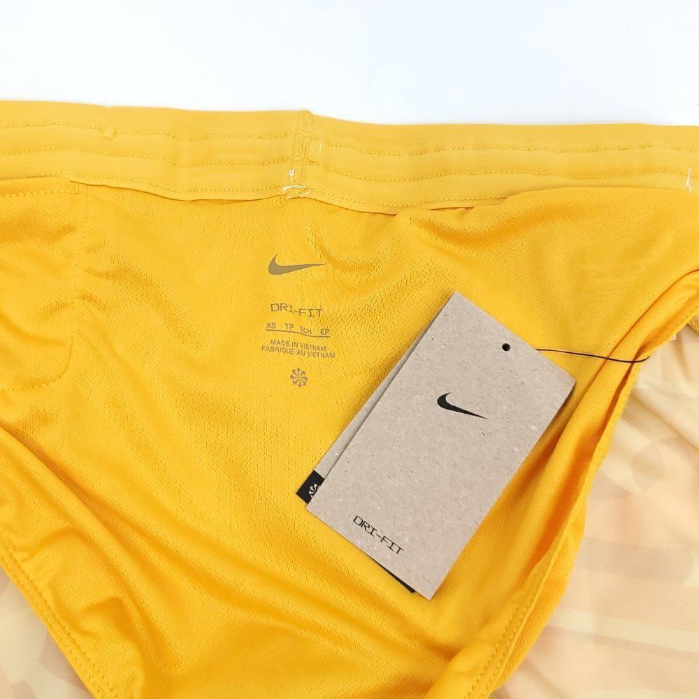 Nike Dri-FIT Icon Clash Tempo Luxe Women's Running Shorts Yellow DQ6117-752 - Picture 12 of 13